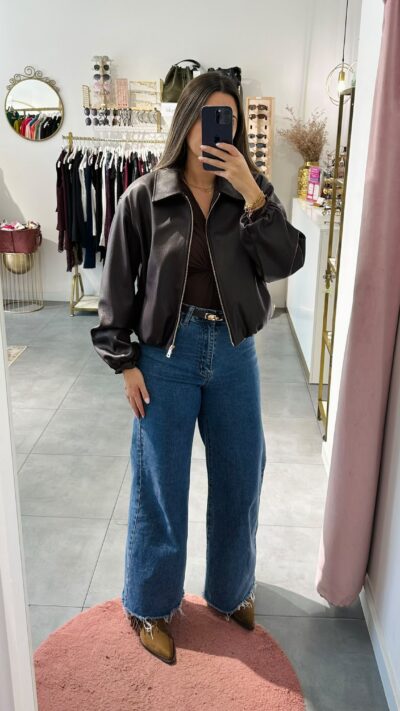 Bomber Napa Castanho