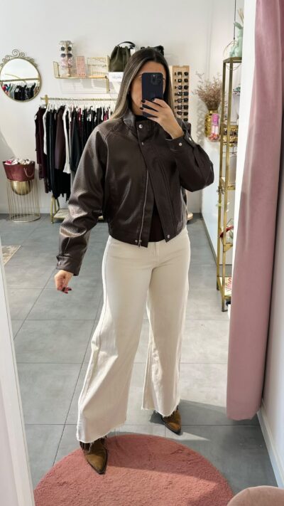 Bomber Napa Castanho