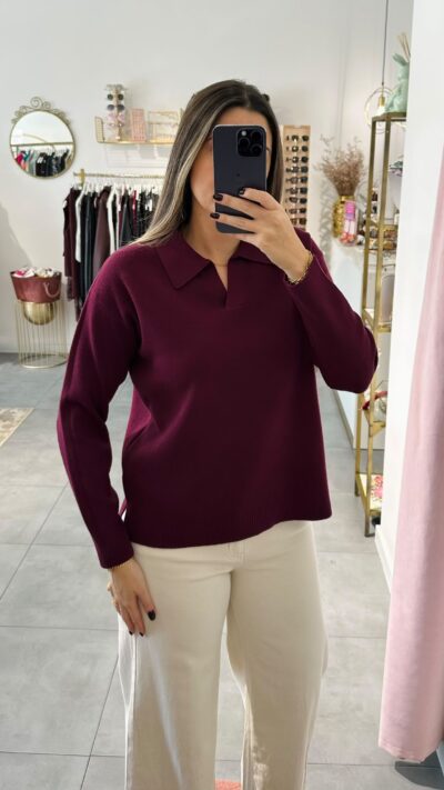 Polo Liso Bordô