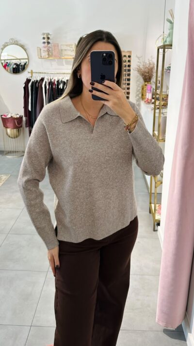 Polo Liso Bege