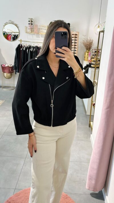 Bomber Camurça Preto