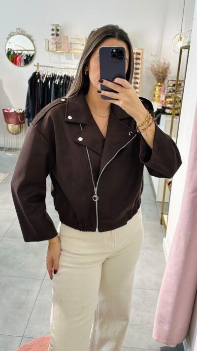 Bomber Camurça Castanho