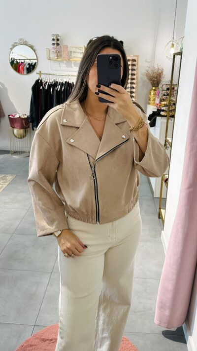 Bomber Camurça Bege