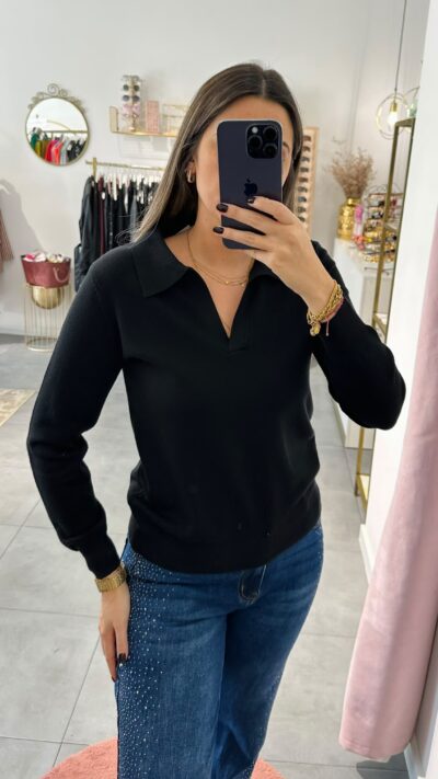 Polo Malha Preto